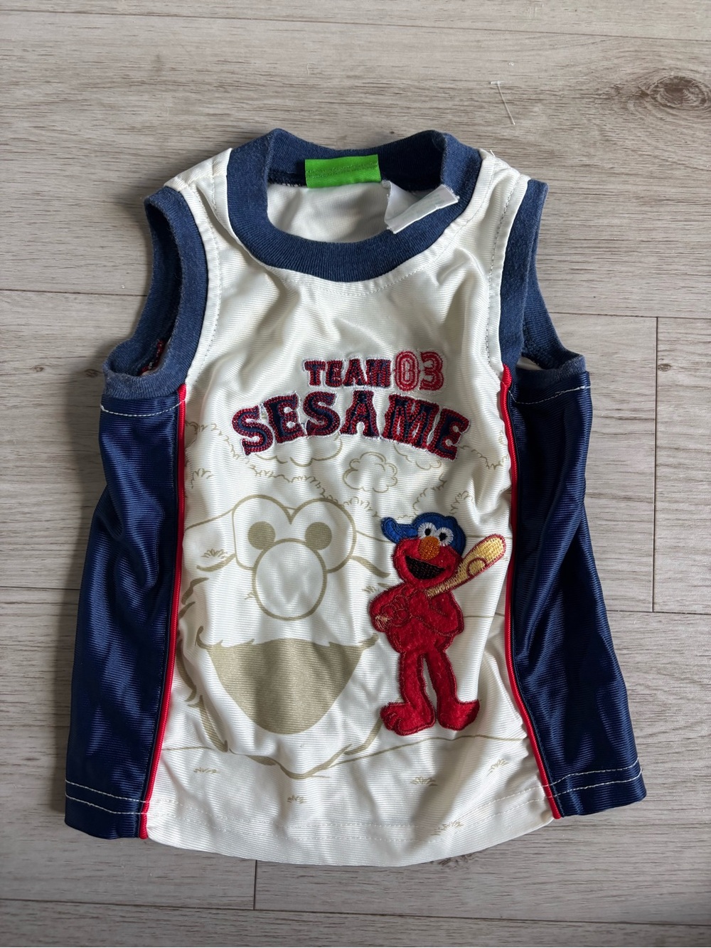 Vintage Elmo Sesame Street Baseball Tank Size 24 months